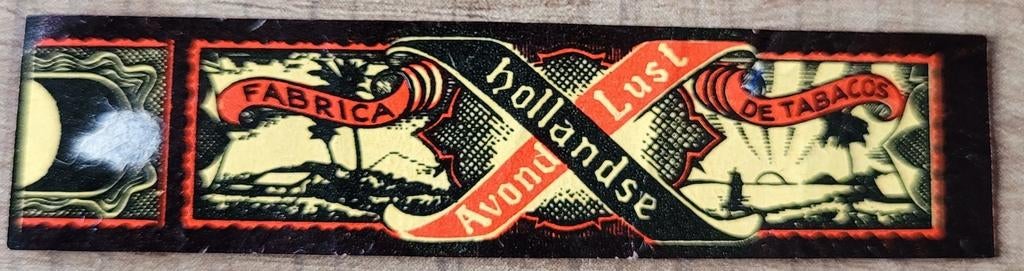 Oud sigarenbandje: Hollandse Avond Lust, Verzamelen, Ophalen of Verzenden, Gebruikt, Sigarenbandjes