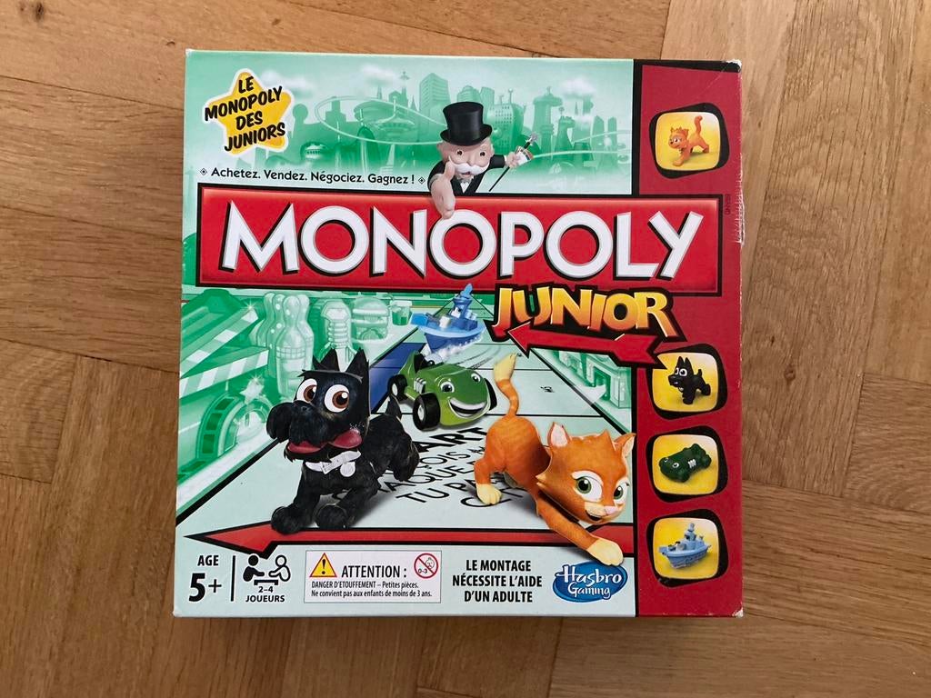 Jeu de société - Monopoly Junior, Trois ou quatre joueurs, Enlèvement ou Envoi, Utilisé, Hasbro Gaming