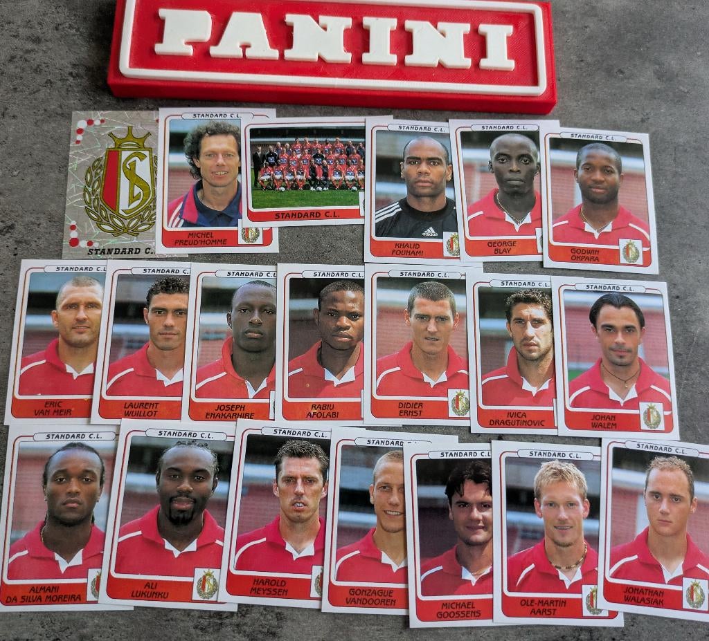 PANINI STICKERS 20X FOOTBALL 2002 STANDARD LUIK  VOETBAL, Verzenden, Nieuw