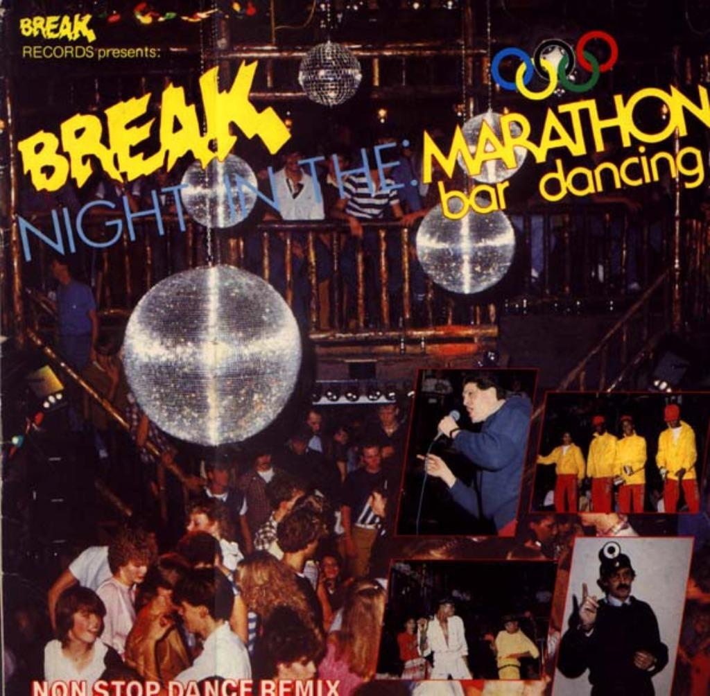 A Break Night In The: Marathon Bar Dancing - lp 'Disco '80, Enlèvement ou Envoi, Comme neuf, 12 pouces