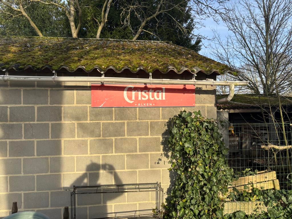 Reclamebord cristal alken voor buiten, Ophalen