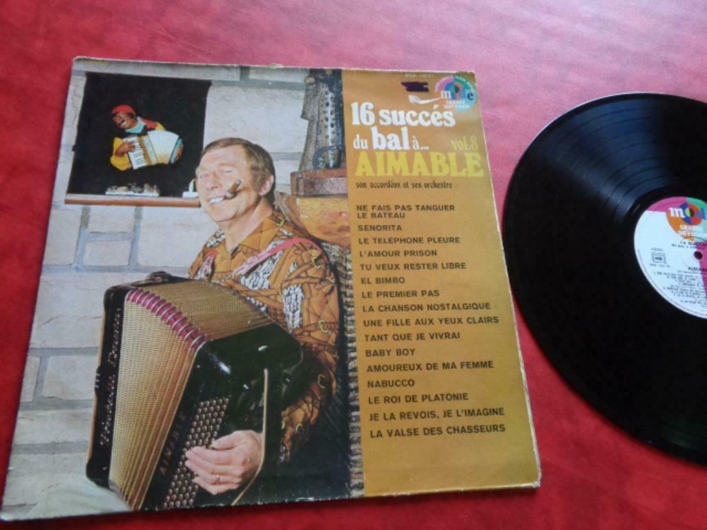 Vinyle. "Aimable". Son accordéon Vol. 8. Vintage, Enlèvement ou Envoi