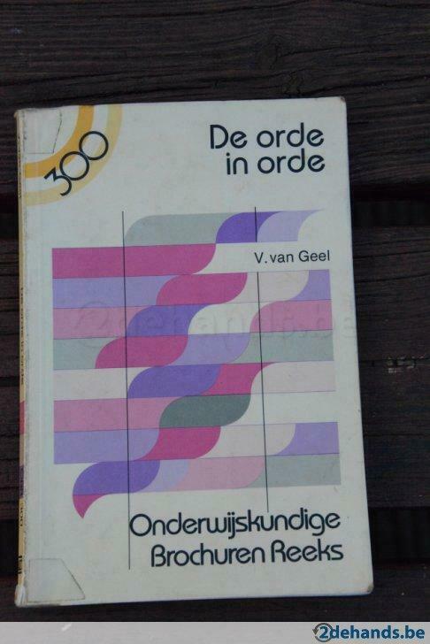 De orde in orde, Livres, Livres d'étude & Cours, Comme neuf, Enlèvement ou Envoi