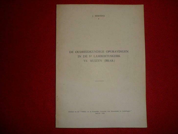 De oudheidk. opgravingen in de St. Lambertuskerk te Muizen, Boeken, Ophalen of Verzenden, Gelezen, J. Mertens