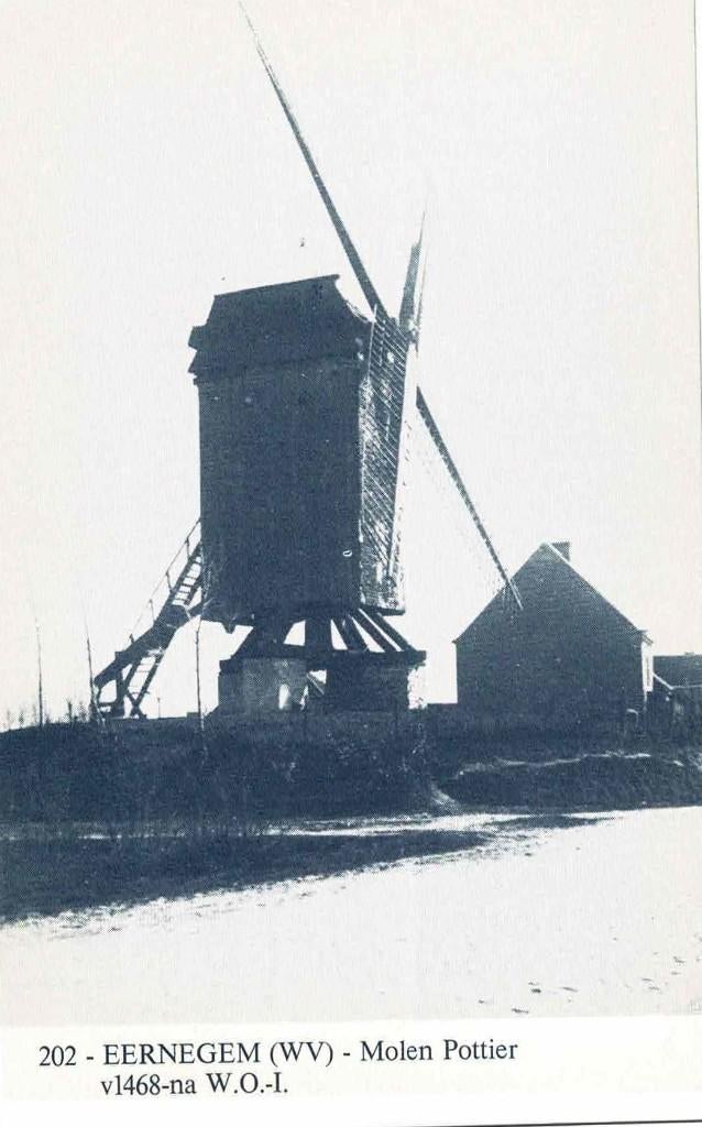 Eernegem - Molen Pottier, Verzamelen, Ophalen of Verzenden, 1980 tot heden, Ongelopen, West-Vlaanderen
