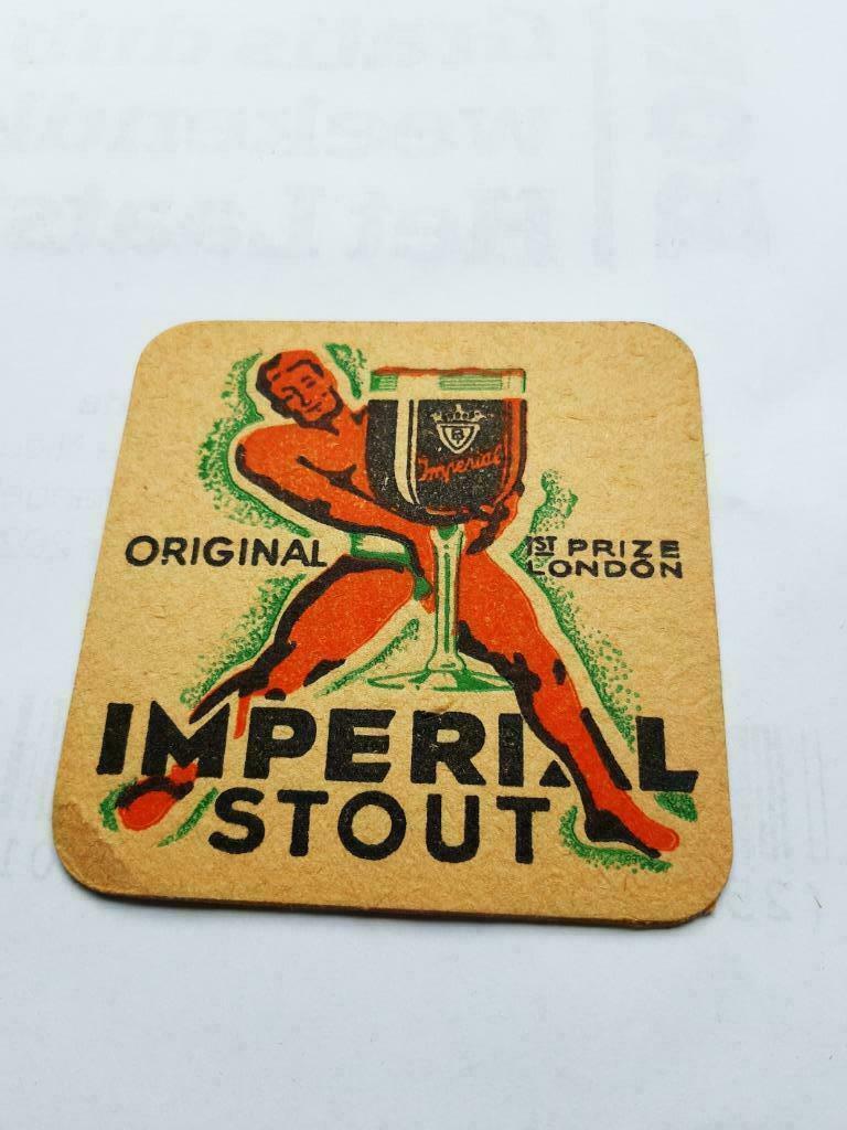 oude bierkaartje: Imperial Stout, Ophalen of Verzenden