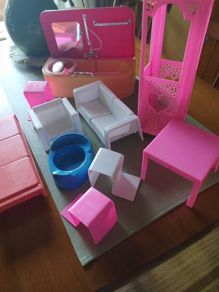 Salle de bain Barbie, Enlèvement, Comme neuf, Accessoires