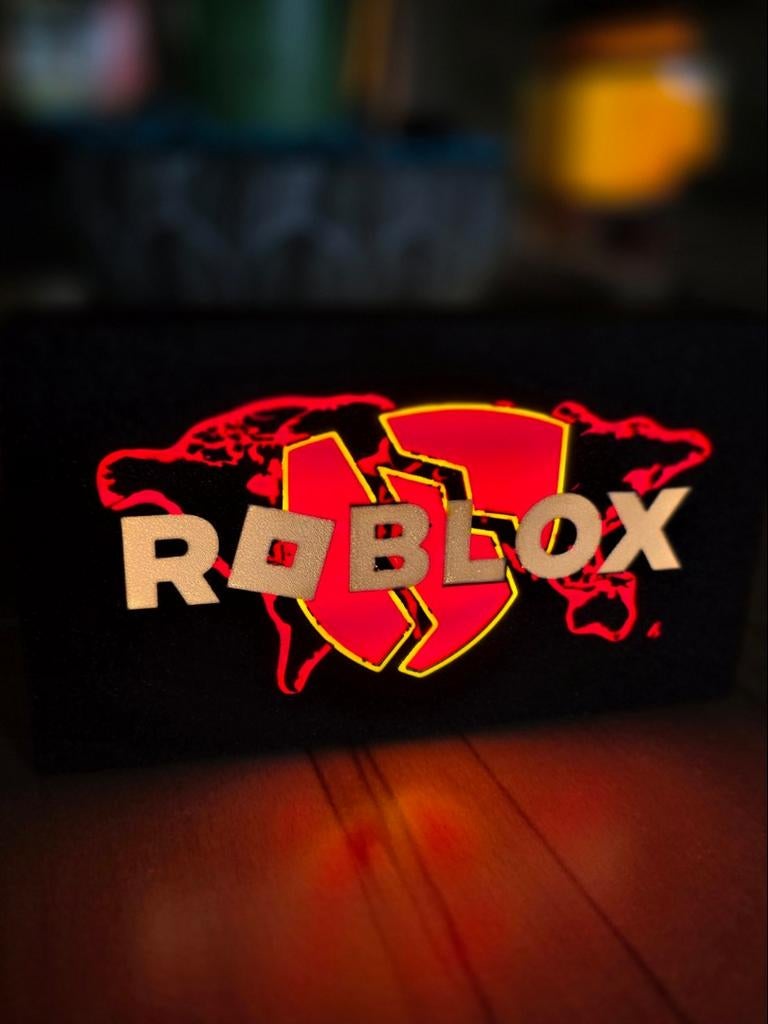 Boîte publicitaire Roblox avec éclairage LED. Maintenant 34,, Envoi, Neuf, Table lumineuse ou lampe (néon)