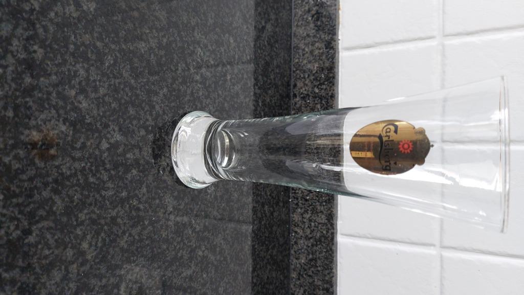 Verre Carlsberg - 4 pièces, Enlèvement ou Envoi, Utilisé, Verre à bière