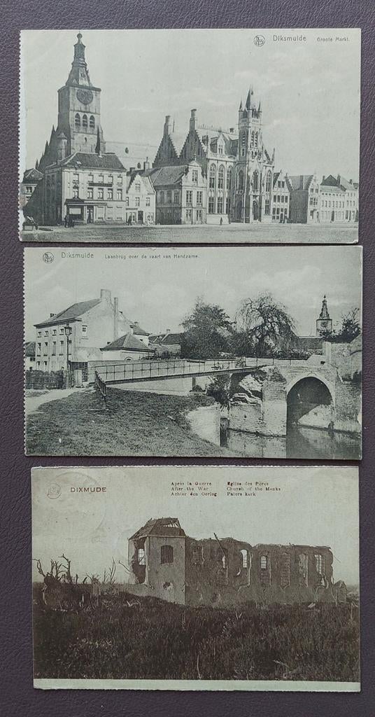 Diksmuide Dixmude. 15 mooie oude postkaarten, Ophalen of Verzenden