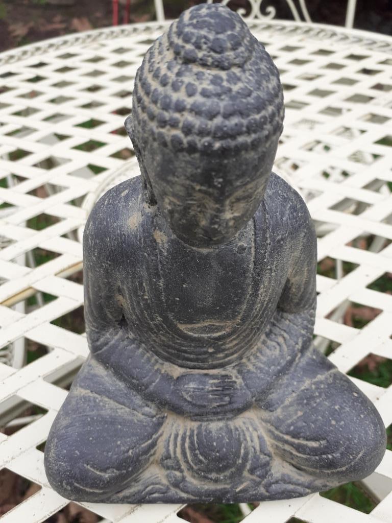 Bouddha japonais en pierre patinée (hauteur 16 cm), Enlèvement ou Envoi, Neuf