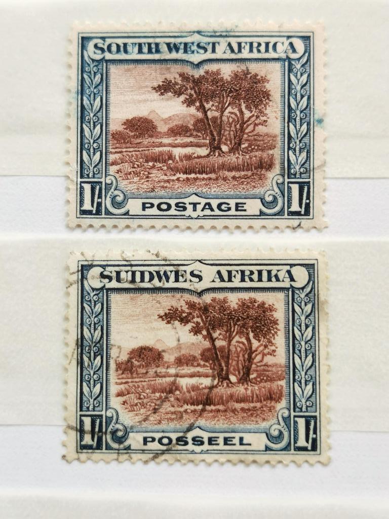Suidwes / South Afrika 1931 - buisson - arbres - 2 langues, Enlèvement ou Envoi, Affranchi