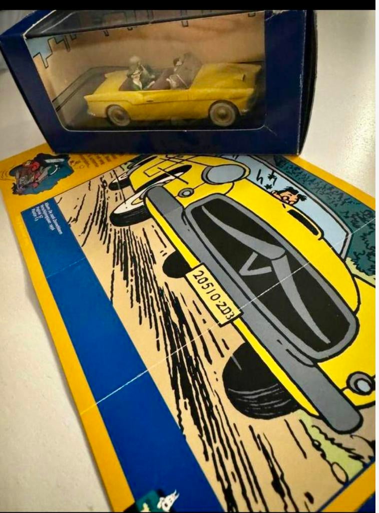 Kuifje auto 1/43 de crysler uit zaak zonnebloem, Ophalen of Verzenden, Kuifje, Zo goed als nieuw