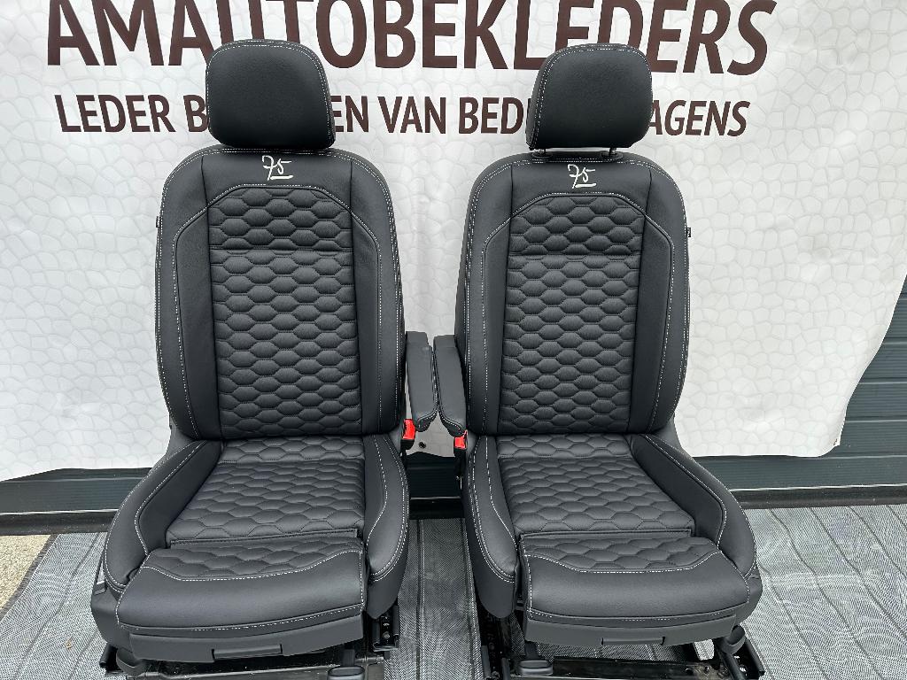 Voor stoelen met zwart leder voor Caddy Cargo Vanaf 2021 , Ophalen, Nieuw, Volkswagen