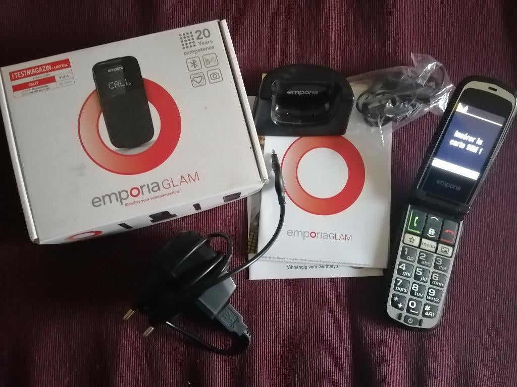 Téléphone portable pour seniors Emporia Simplicity Glam, Telecommunicatie, Overige Telecommunicatie, Ophalen of Verzenden