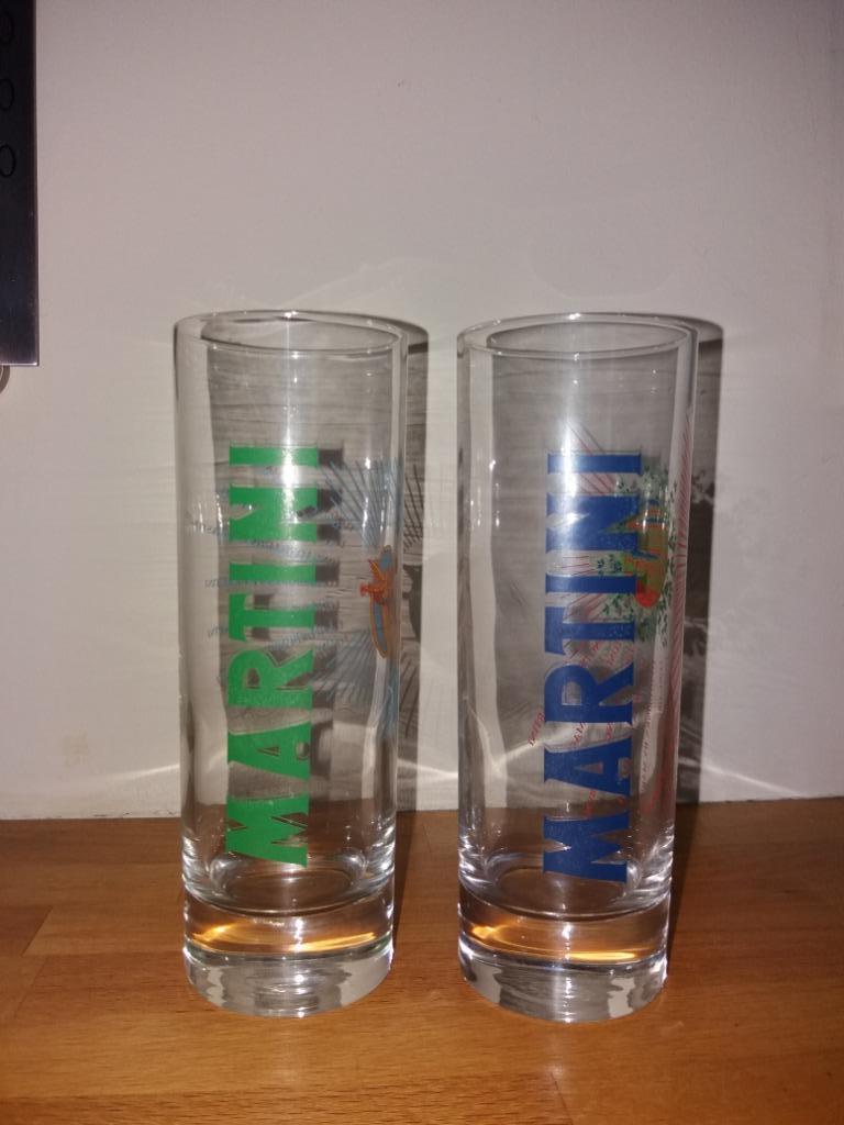 drinkglazen SMIRNOFF - MARTINI - WILLIAM LAWSON's, Verzamelen, Glas en Drinkglazen, Ophalen, Zo goed als nieuw, Overige typen
