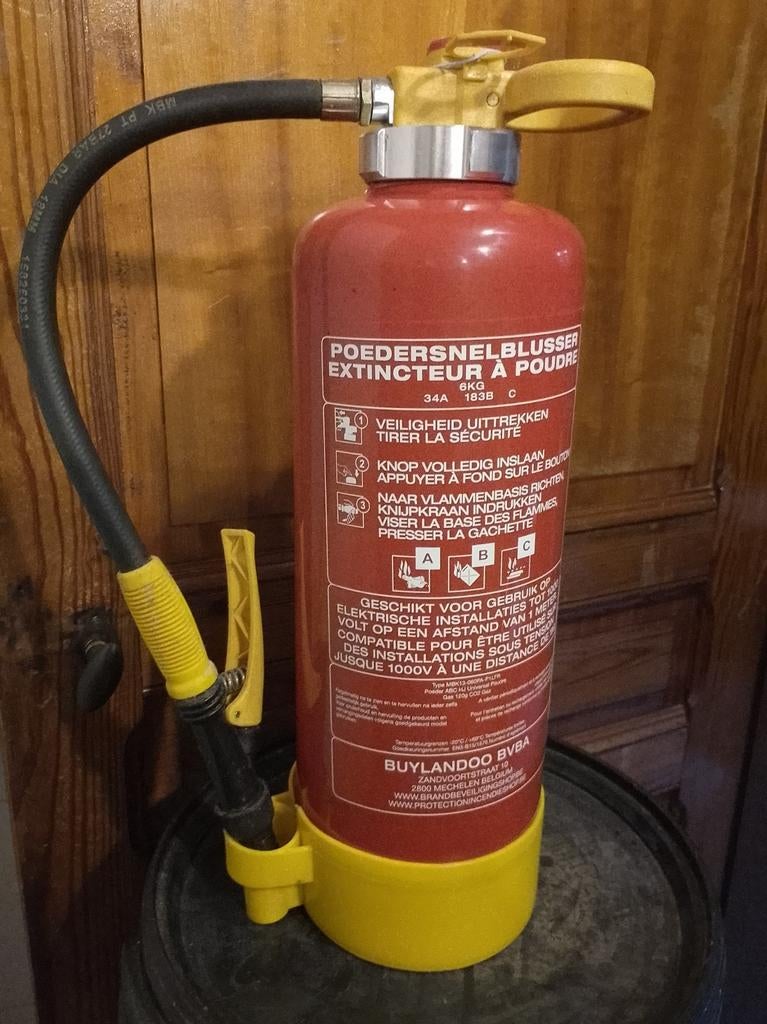 extincteur à poudre rapide 6 kg abc BENOR, Enlèvement, Comme neuf