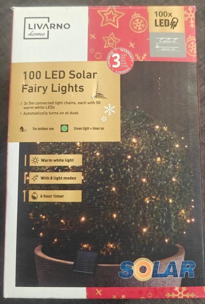 100 Led Solar Fairy lights 5 stuks, Tuin en Terras, Ophalen