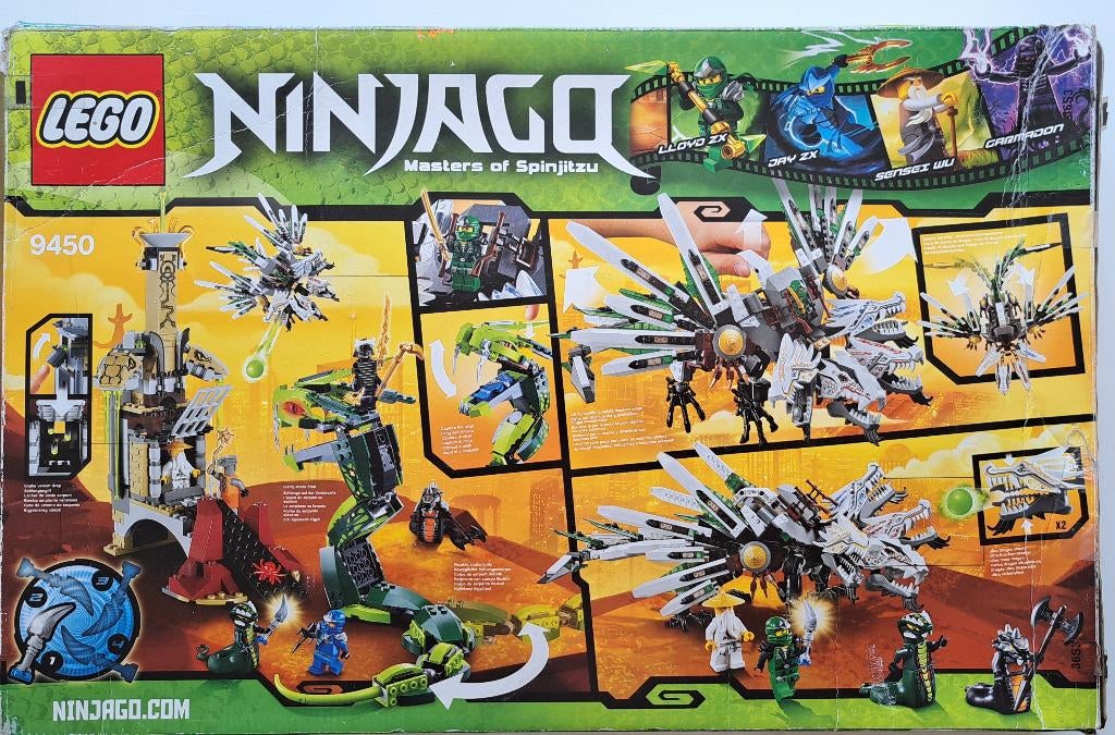 Lego NinjaGo (Collection) 9450, Lego, Ensemble complet, Comme neuf, Enlèvement
