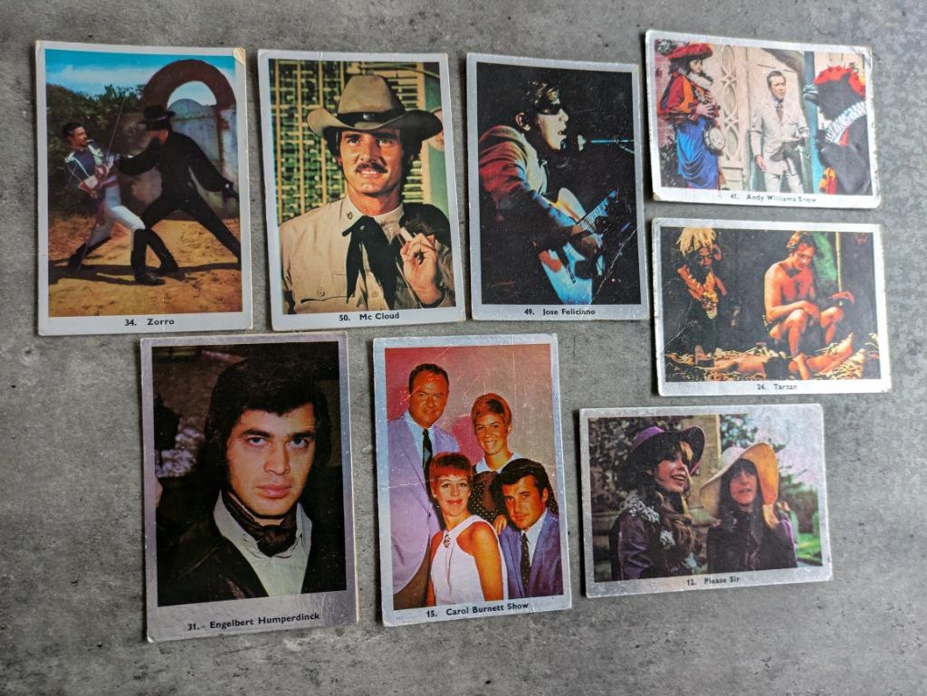 SÉRIE ARGENTÉE MONTY PICTURES SIXTIES très rare 8x, Envoi