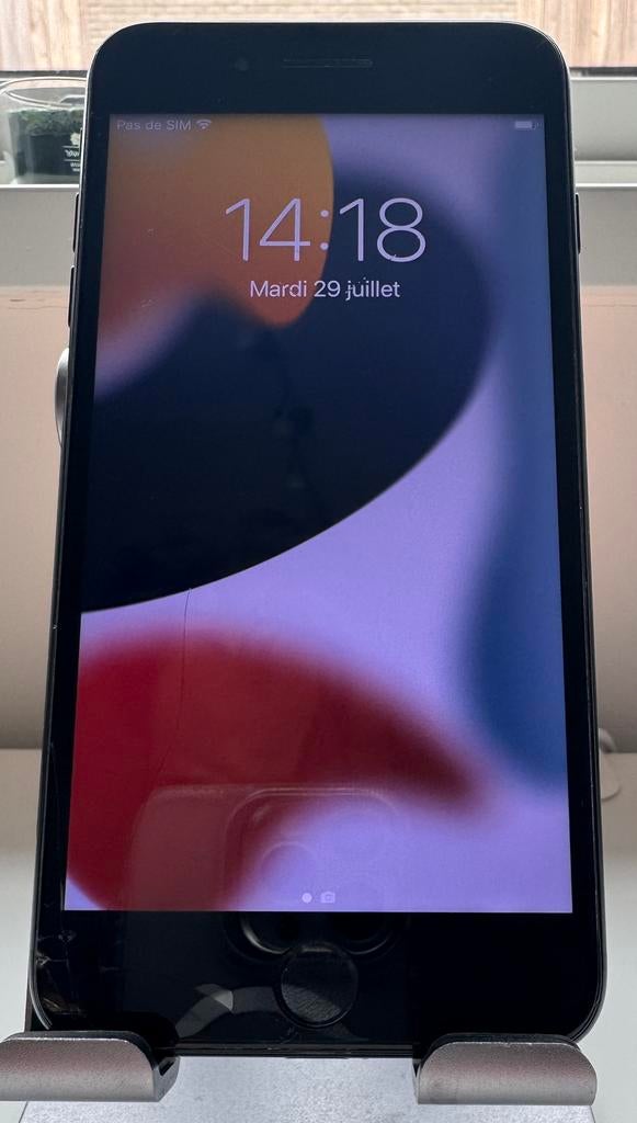iPhone 7 Plus 256 Go – fonctionne bien, écran fissuré, Télécoms, 256 GB, Enlèvement ou Envoi, 88 %, Utilisé
