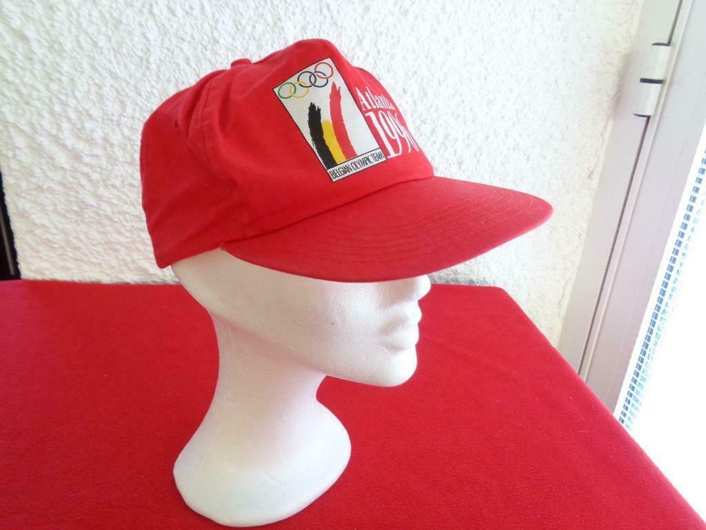 Casquette Rouge "Atlanta 1996. "Vintage"., Enlèvement ou Envoi, Porté, Belgium Olympic Team., Casquette