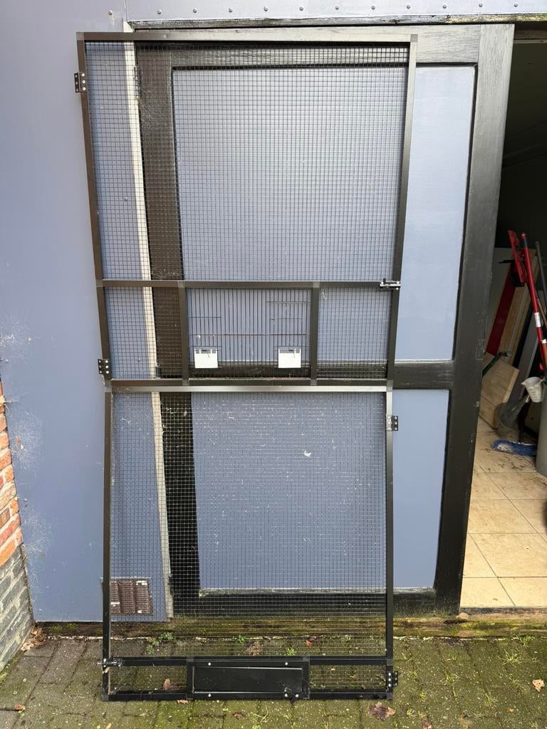 Aluminium paneel / kader volleire vogels, Ophalen, Zo goed als nieuw, Aluminium, Volière