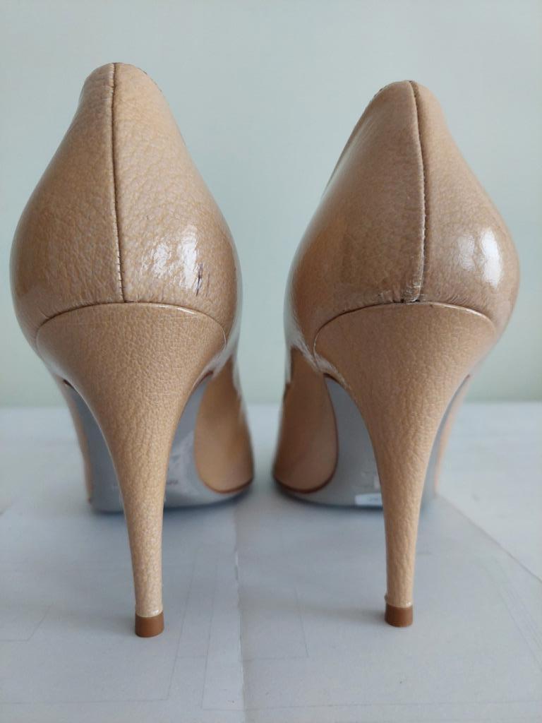 62C* Sergio ROSSI luxe nude leren pumps (40), Pumps, Overige kleuren, Sergio Rossi, Verzenden