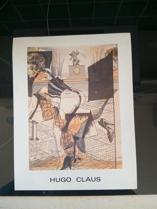 Hugo Claus lichtdruk, Antiek en Kunst, Ophalen of Verzenden