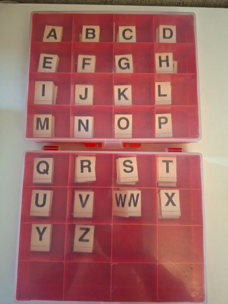 Letterbak met grote letters / drukletters, Ophalen of Verzenden