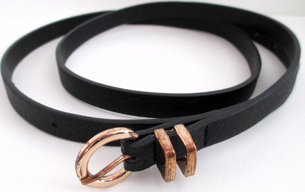 Leder riem zwart 110 cm lang 1.5 cm breed, Kleding | Dames, Riemen en Ceinturen, Minder dan 3 cm, 100 cm of meer, Heupriem, Ophalen of Verzenden