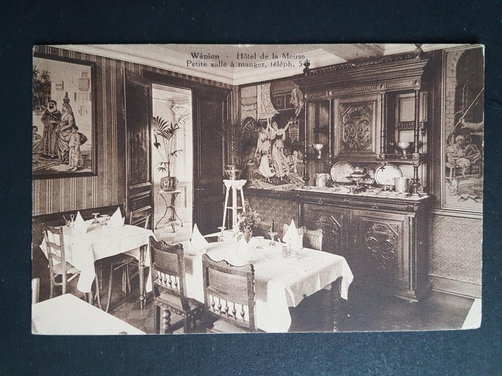 Carte postale Wépion Hotel de la Meuse Salle à manger, Collections, Cartes postales | Belgique, Non affranchie, Namur, 1920 à 1940