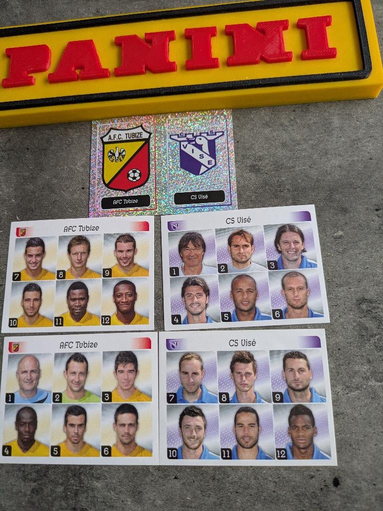 Panini FOOTBALL 2013 5 STICKERS TUBIZE / VISE   VOETBAL, Ophalen of Verzenden, Nieuw