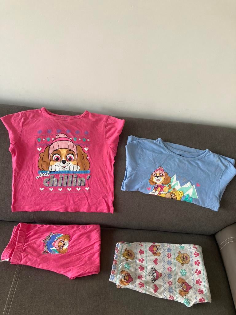 2 pyjamas Paw Patrol taille 104 très bon état, Enlèvement ou Envoi, Utilisé, Fille, Vêtements de nuit ou Sous-vêtements