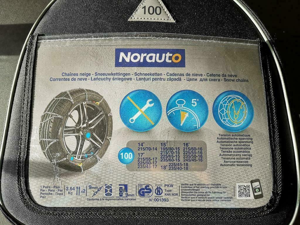 Sneeuwkettingen Norauto 14" tot 18", Enlèvement, Neuf