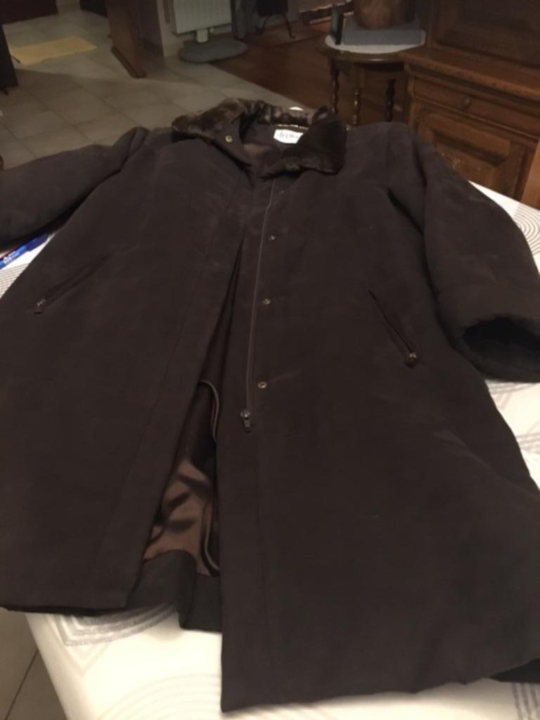 Winterjas bruin, maat 44, Enlèvement, Comme neuf, Taille 42/44 (L), Brun