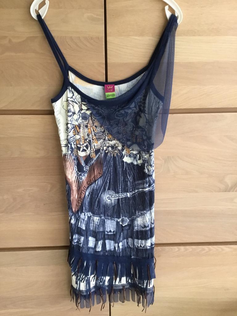Vintage mouwloze jurk SAVE THE QUEEN, Kleding | Dames, Jurken, Zo goed als nieuw, Maat 38/40 (M), Ophalen of Verzenden