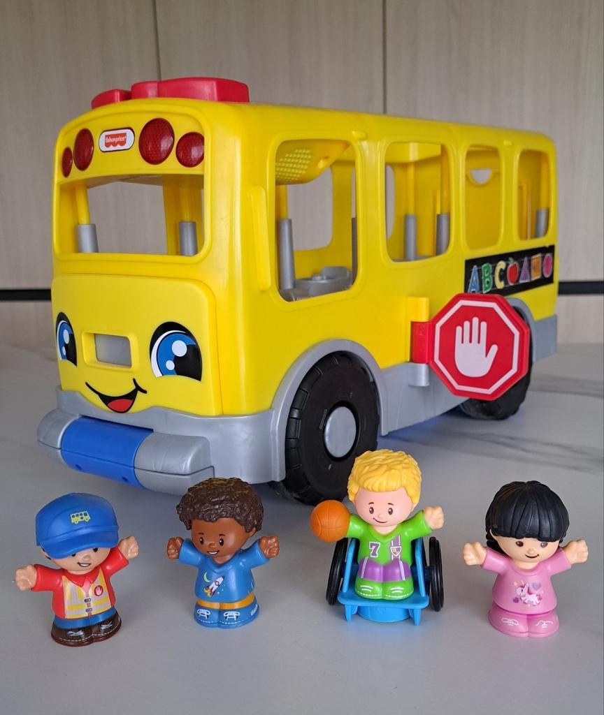 Fischer price little people grote schoolbus, Ophalen of Verzenden, Zo goed als nieuw
