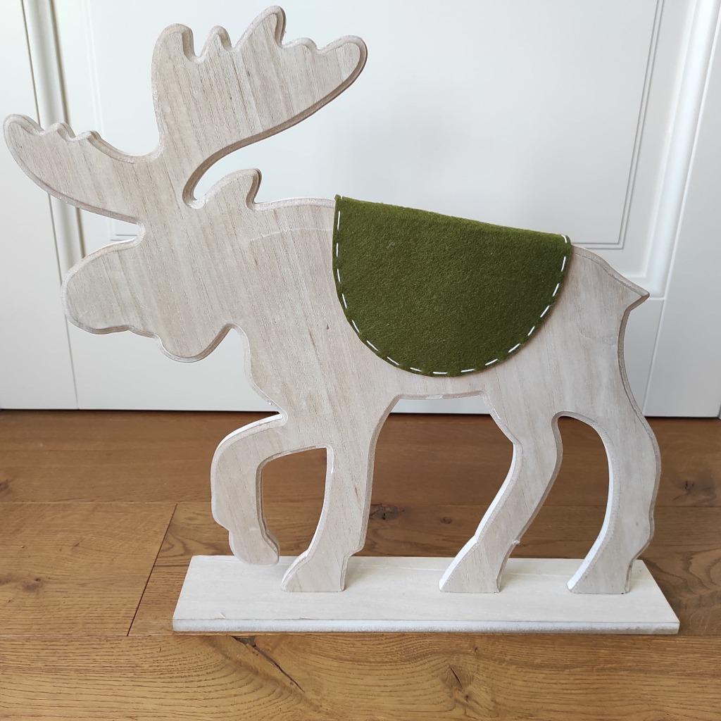 houten eland ( kerst winter decoratie), Ophalen of Verzenden