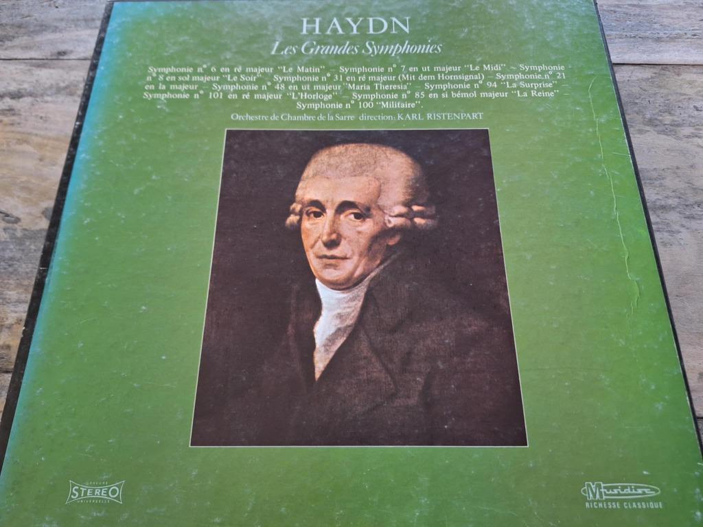 Haydn / Ristenpart - Les Grandes Symphonies Box 4 x Lp's, 12 pouces, Enlèvement ou Envoi, Utilisé, Musique de chambre