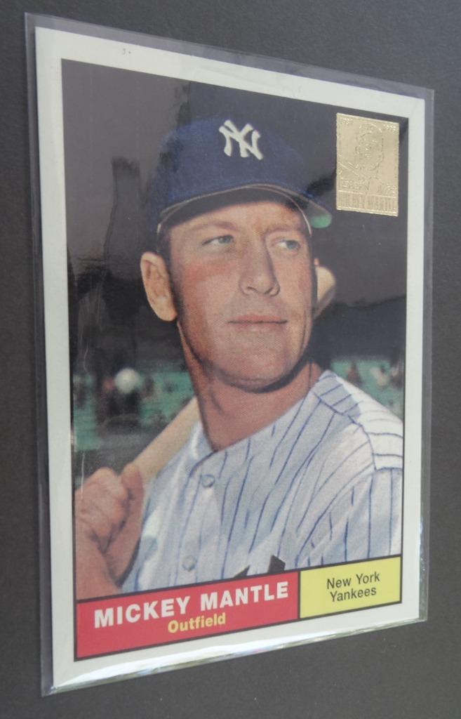 Baseball '96 Topps MICKEY MANTLE commemorative #11/19, Sport en Fitness, Honkbal en Softbal, Verzenden, Zo goed als nieuw, Honkbal