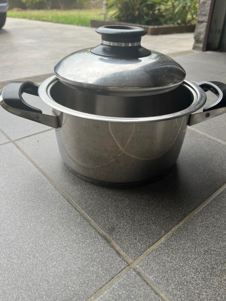 Casserole AMC, Inox, Enlèvement ou Envoi, Plaque céramique, Utilisé