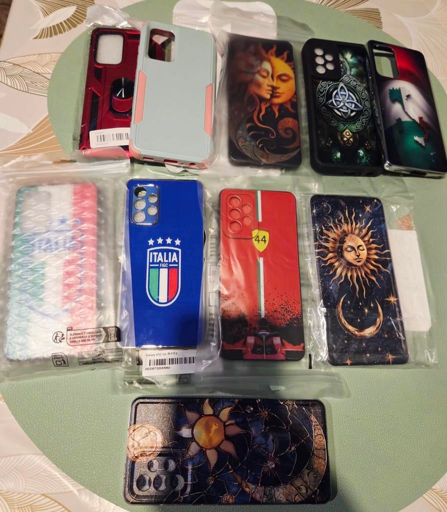 Samsung Galaxy A 52, 15e pour les 10 coques., Ophalen