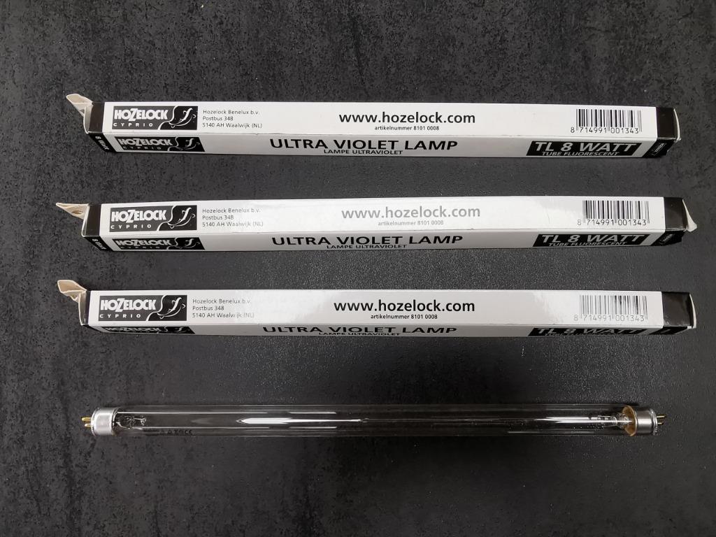 3 nieuwe 8w UV lampen voor Hozelock vijverfilters, Tuin en Terras, Vijver-toebehoren, Ophalen of Verzenden, Nieuw, Vijverfilter