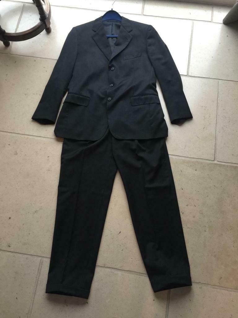 Costume classique gris foncé 'Façonnable', Taille: 54, MET, Gris, Enlèvement ou Envoi, Taille 52/54 (L)