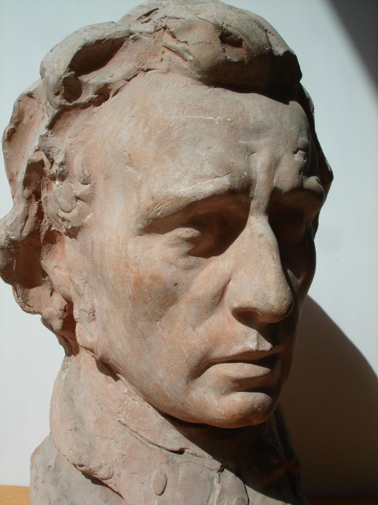 Victor DEMANET °1895-1964 buste Chopin portrait terre-cuite, Antiquités & Art, Enlèvement