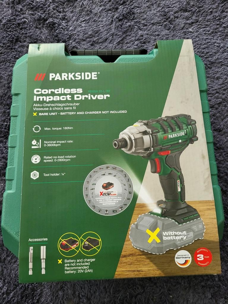 Parkside Accuslagschroevendraaier PDSSA 20-Li B2 Nieuw, Doe-het-zelf en Bouw, Gereedschap | Boormachines, Ophalen of Verzenden