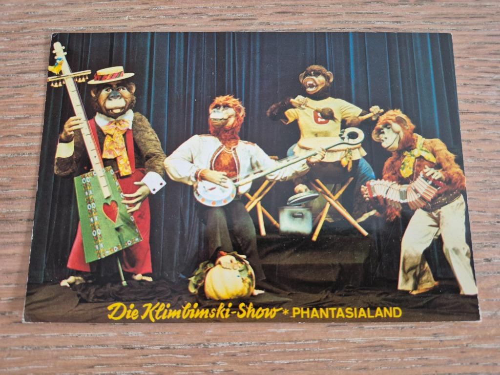 Postkaart Phantasialand klimbimski show, Verzamelen, Ophalen of Verzenden, Ongelopen, Duitsland