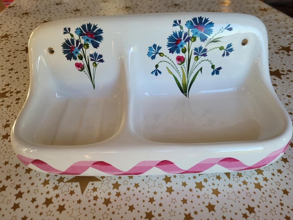 Magnifique porte savon en porcelaine de Paris, Enlèvement ou Envoi