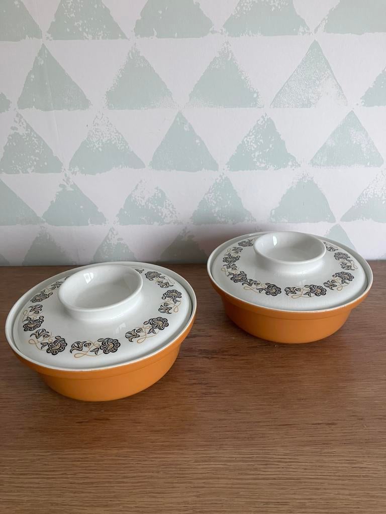 Poole Pottery - 2 potjes met deksel, Ophalen of Verzenden